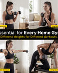 Hex Rubber Dumbbell - 1 KG (pair)