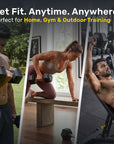 Hex Rubber Dumbbell - 1 KG (pair)
