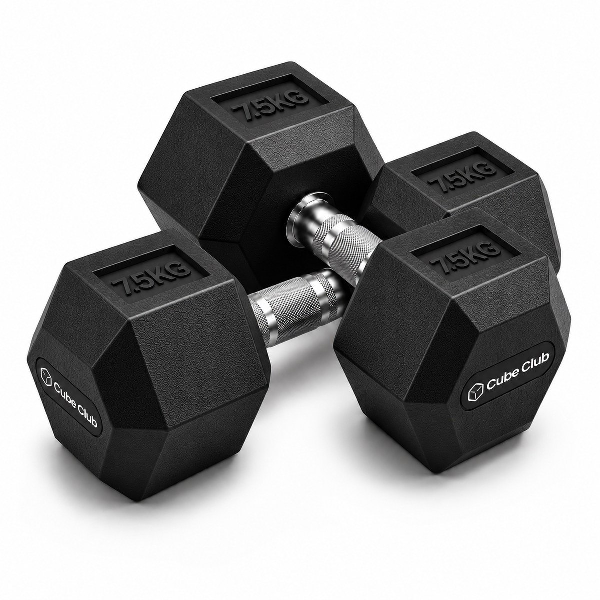 Hex Rubber Dumbbell - (pair)