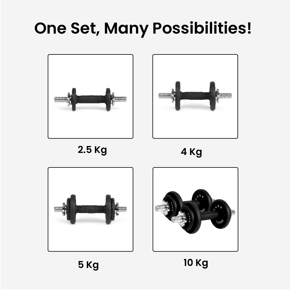 Adjustable Dumbbell Kits (10kg|20kg|50kg)