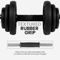 Powerkit | Adjustable Dumbbell Set (10Kg|20Kg)