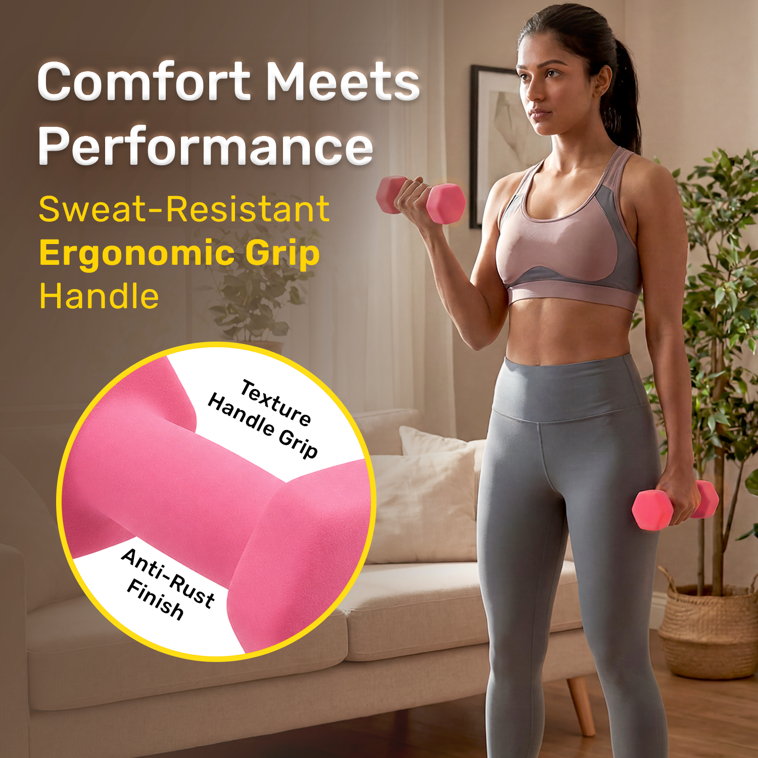 Neoprene Dumbbells - 0.5 KG (Pair)