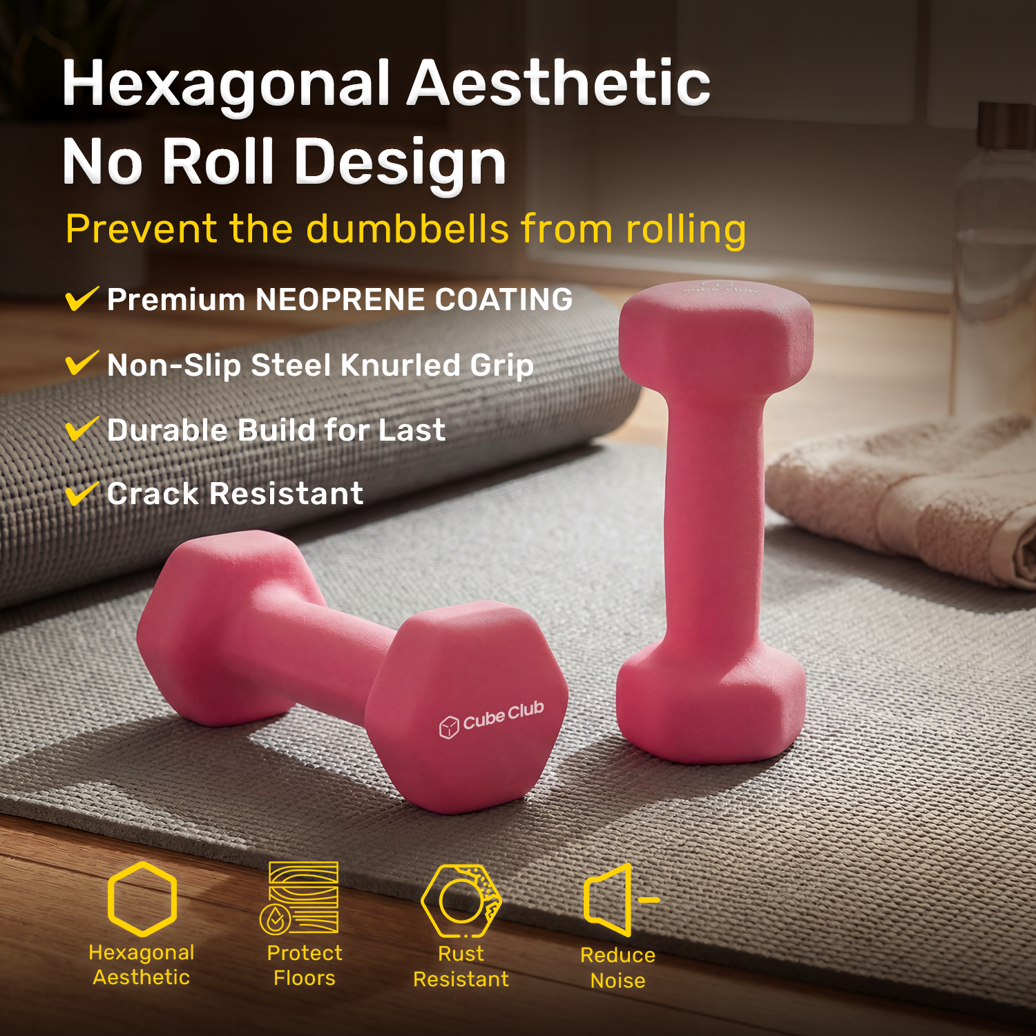 Neoprene Dumbbells - 0.5 KG (Pair)