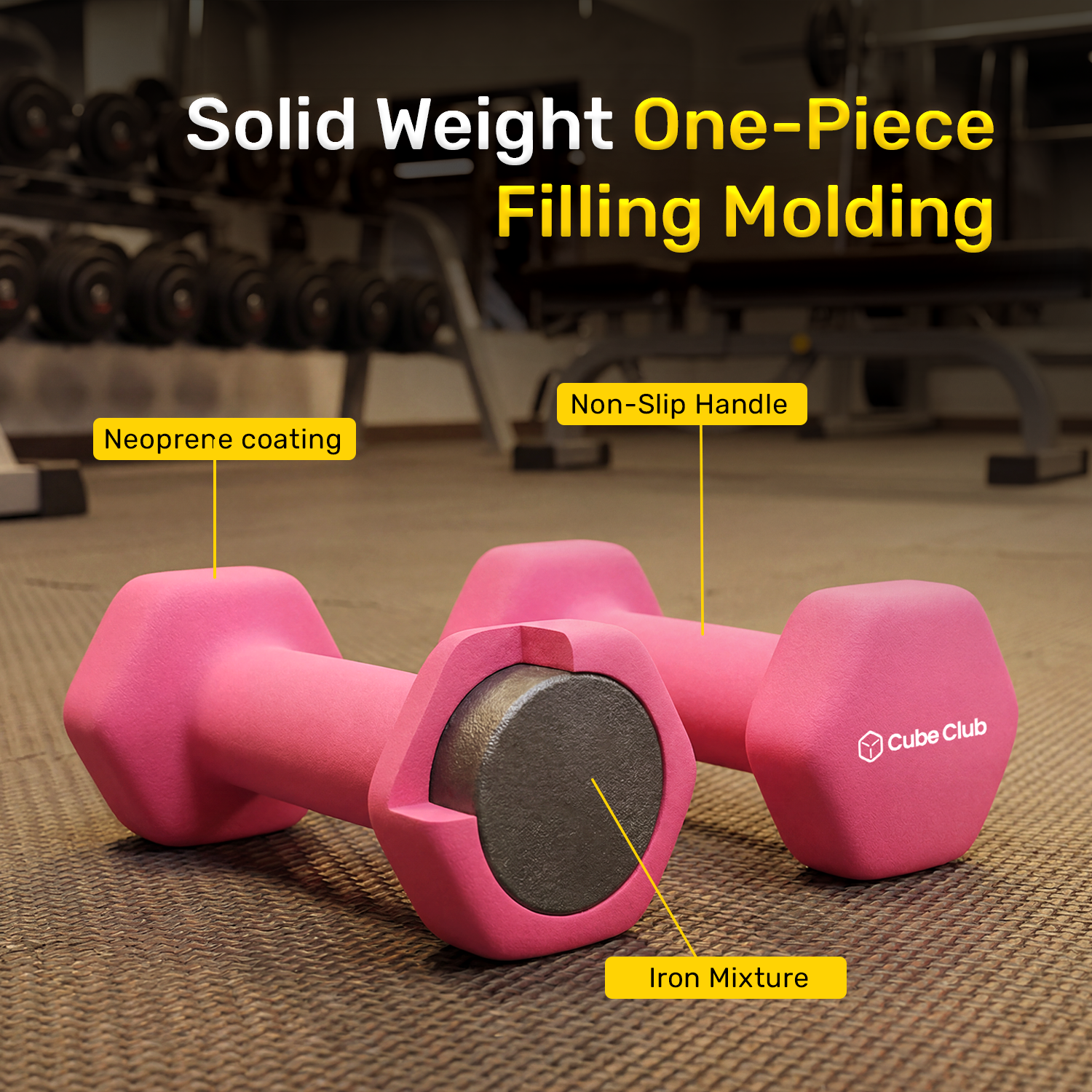 Neoprene Dumbbells - 0.5 KG (Pair)