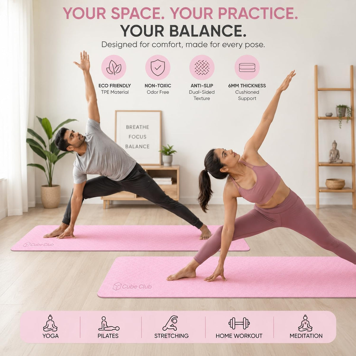 TPE Yoga Mat (6mm)