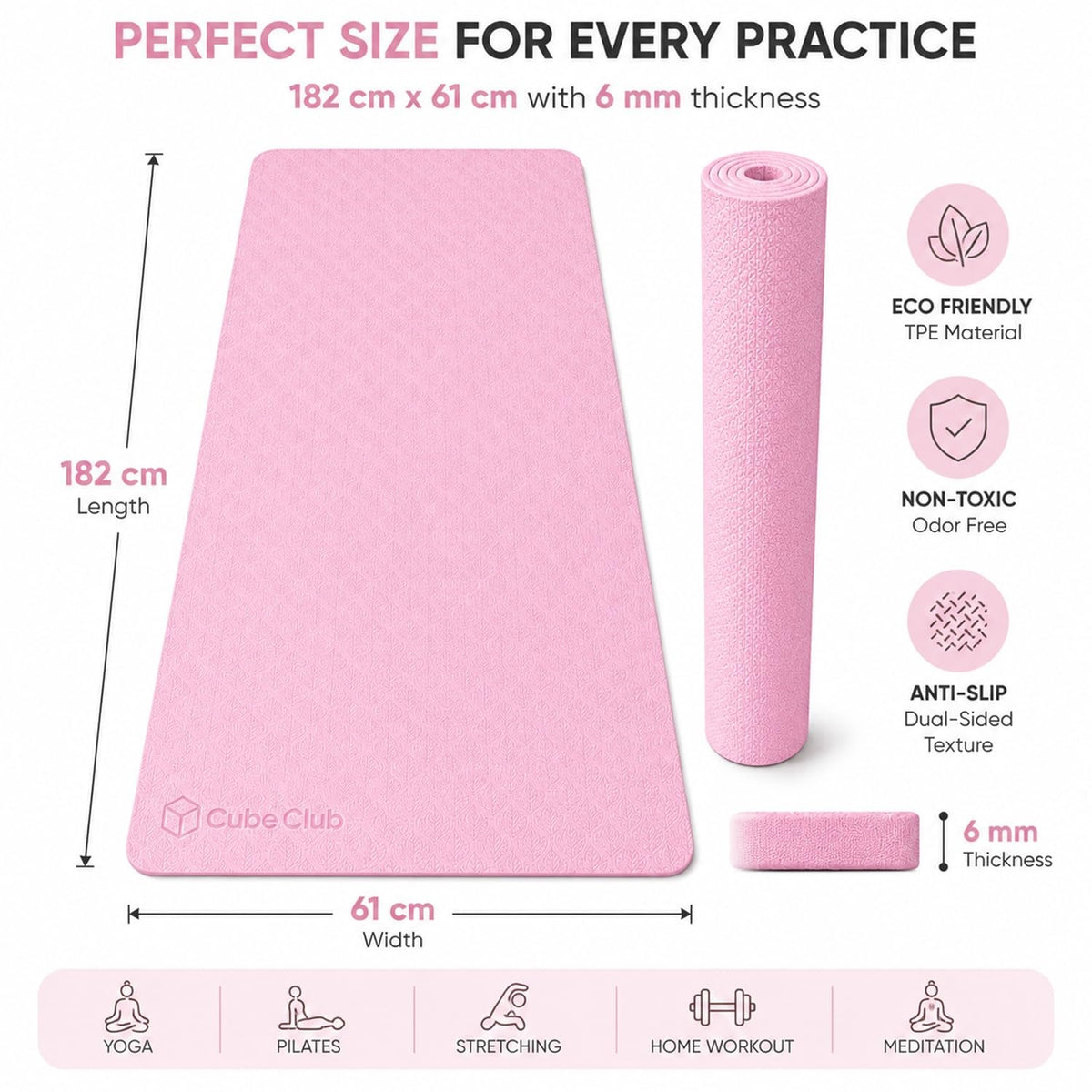 TPE Yoga Mat (6mm)