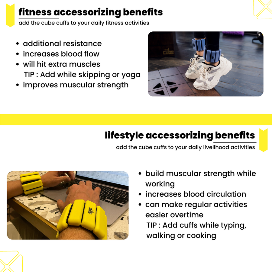 cube cuffs |   wrist and ankle weights